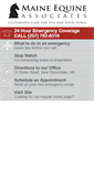 Mobile Screenshot of maineequineassociates.com