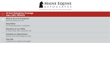 Tablet Screenshot of maineequineassociates.com